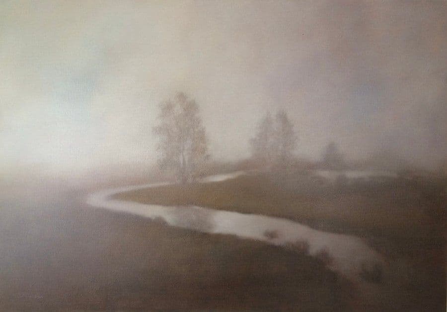 Brume du matin, Huile sur toile, Sophie Michalon