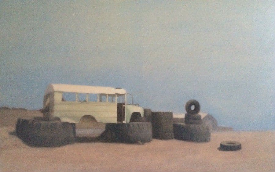 Calama-Chili-Fin du voyage, Huile sur toile, Sophie Michalon