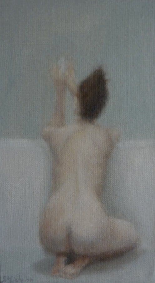 Dos-nu, Huile sur toile, Sophie Michalon