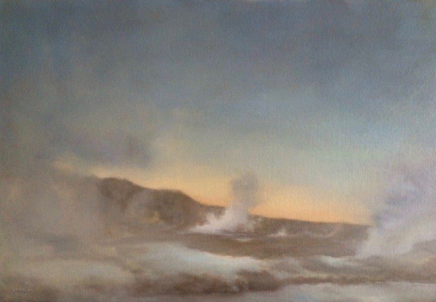 El Tatio – 4290 mètres, Huile sur toile, Sophie Michalon