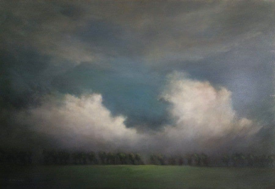 En revenant d’Eindhoven, Huile sur toile, Sophie Michalon