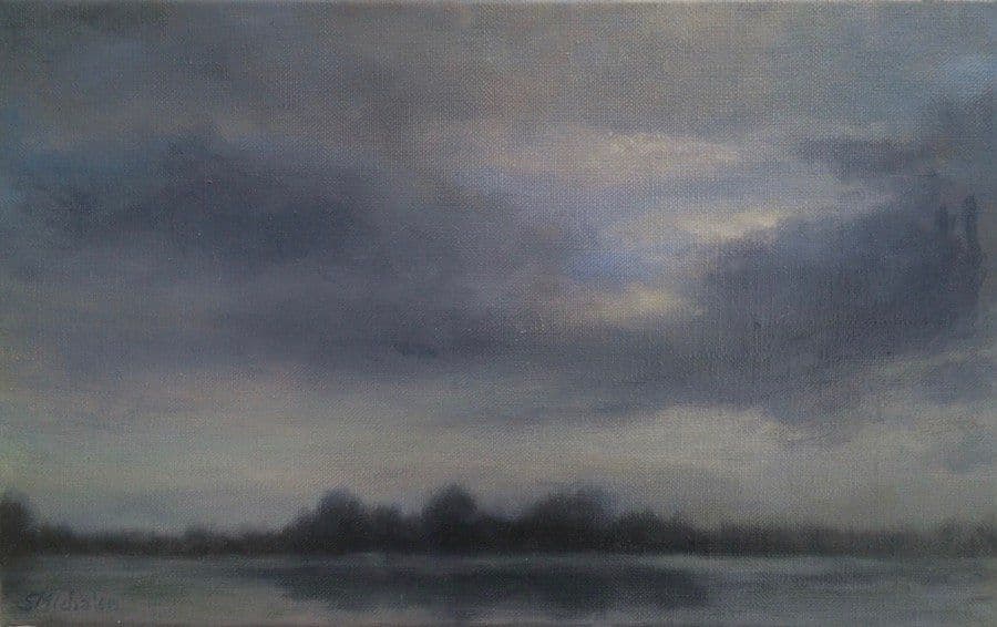 En route vers Lyon, Huile sur toile, Sophie Michalon