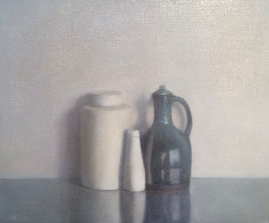 La cruche verte, Huile sur toile, Sophie Michalon