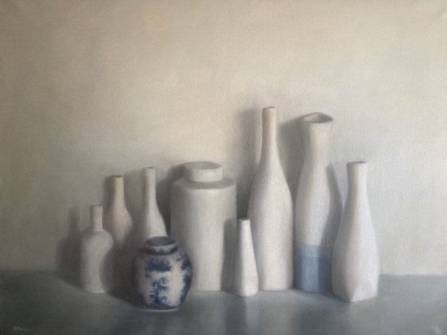 Le pot chinois, Huile sur toile, Sophie Michalon