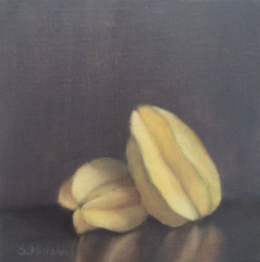 Les caramboles, Huile sur toile, Sophie Michalon