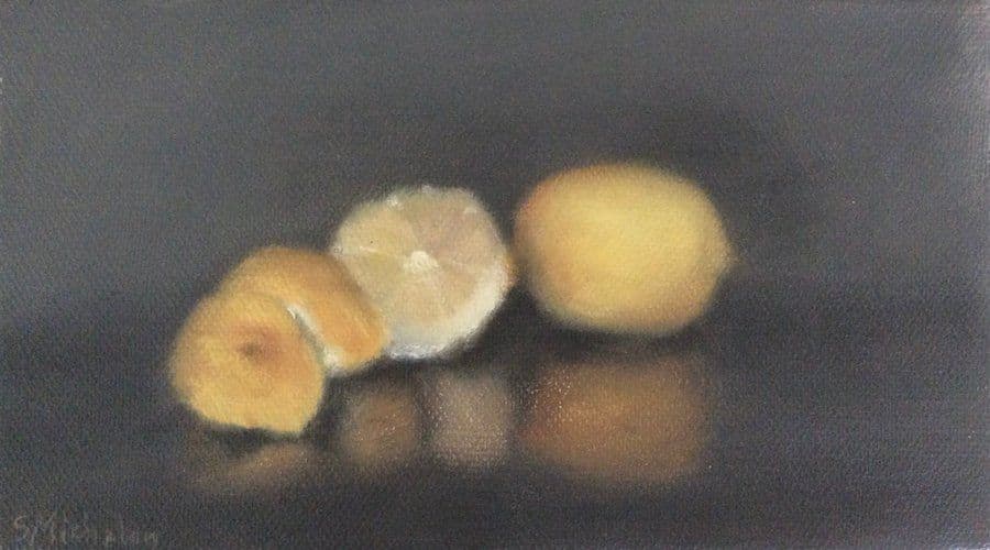 Les petits citrons, Huile sur toile, Sophie Michalon