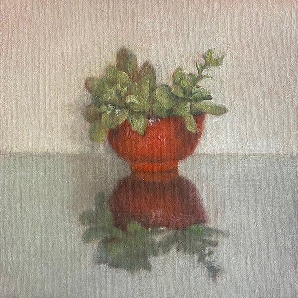 Les succulentes n°5, Huile sur toile, Sophie Michalon