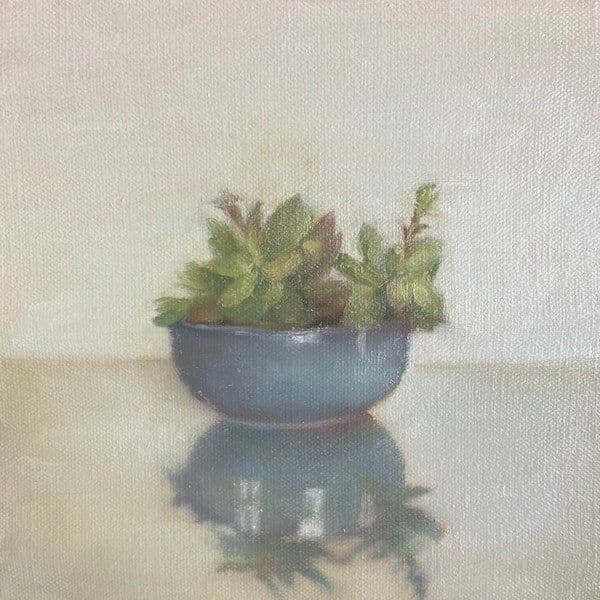 Les succulentes n°6, Huile sur toile, Sophie Michalon